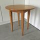 Wooden pedestal table from the 80s spindle legs