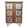 Vintage 1960s split bamboo and rattan wardrobe