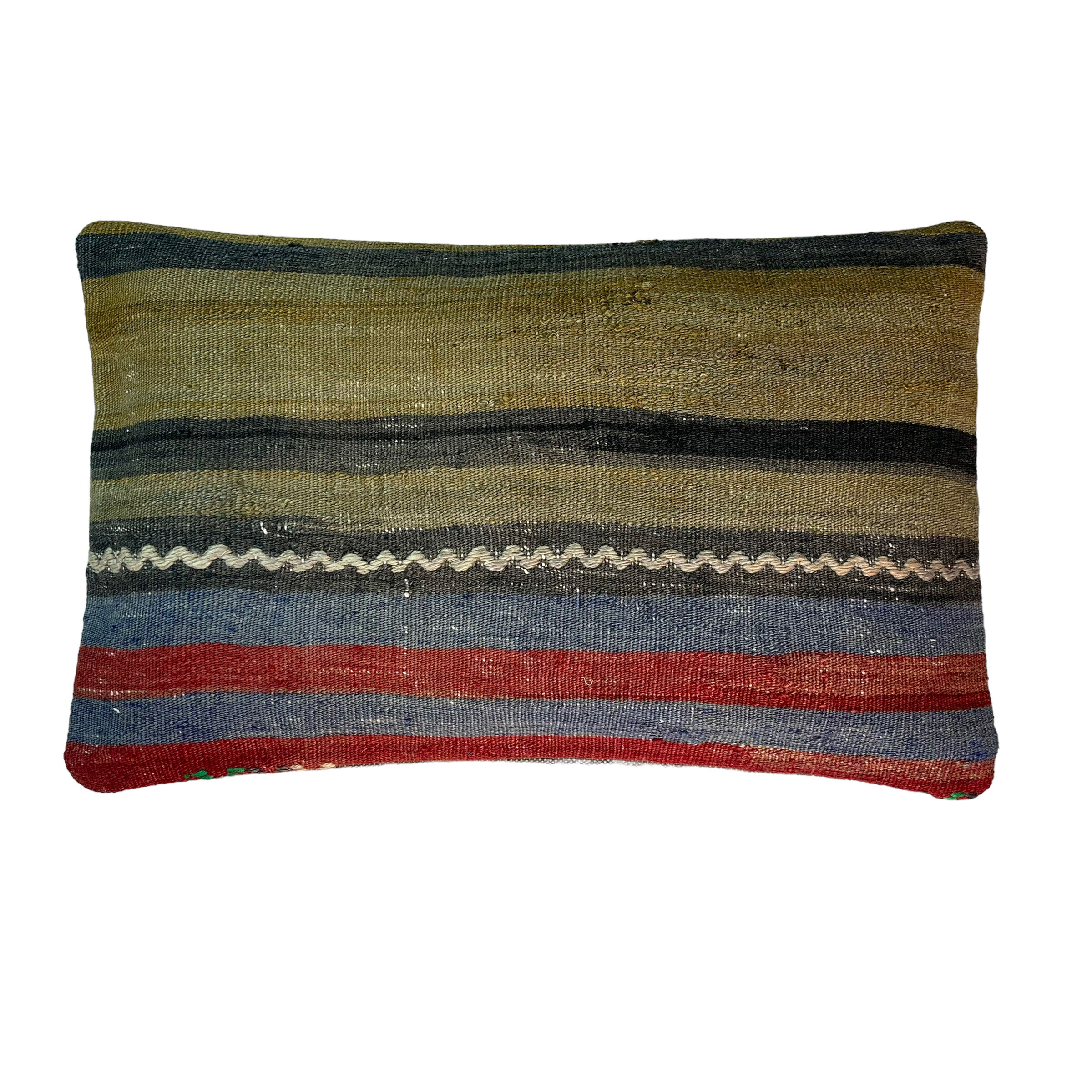 Vintage turkish kilim cushion cover, 30 x 50 cm