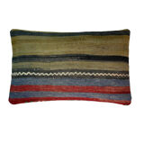 Vintage turkish kilim cushion cover, 30 x 50 cm