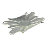 Vintage glass bowl, handmade, 70s