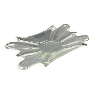 Vintage glass bowl, handmade, 70s