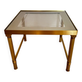 Table basse dorée
