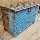 Antique Burmese teak dowry chest