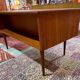 Vintage double-sided desk in teak, Scandinavian design from the 1960s.