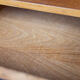Desk in oak and lacquered metal 1970s