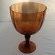 Amber colored glass vase