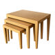 Nesting tables in oak by Severin Hansen