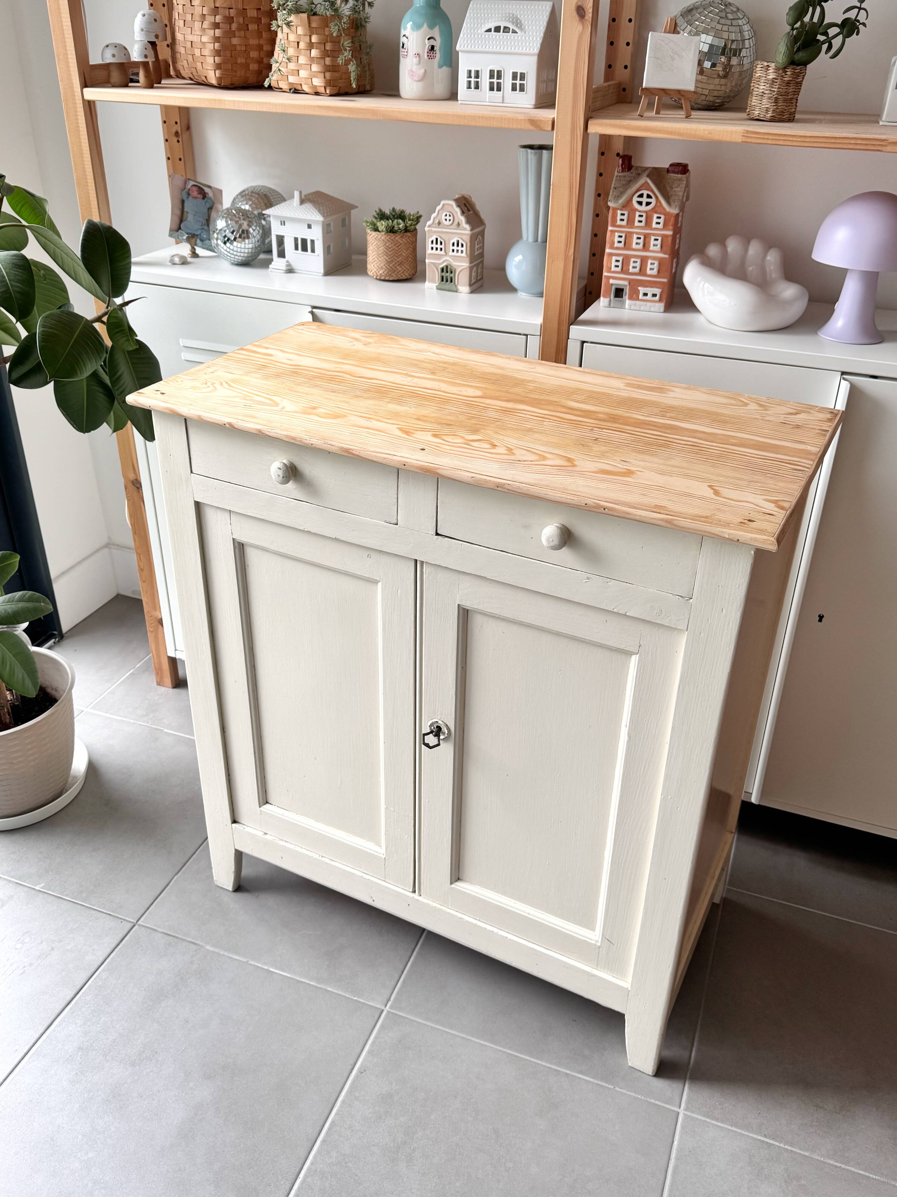Parisian buffet, antique storage furniture, vintage wooden cupboard
