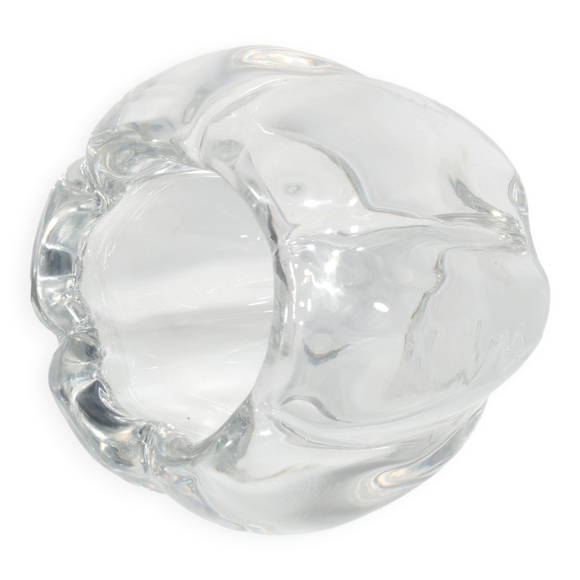 Swedish Grace Crystal Glass Vase Stella Polaris by Vicke Lindstrand for Orrefors