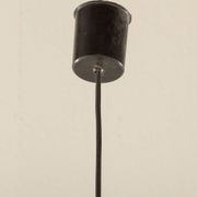 Italian mid century modern opaline glass pedant lamp, 1970s