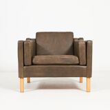 Vintage Danish design leather armchair from Vemb, 1980’s