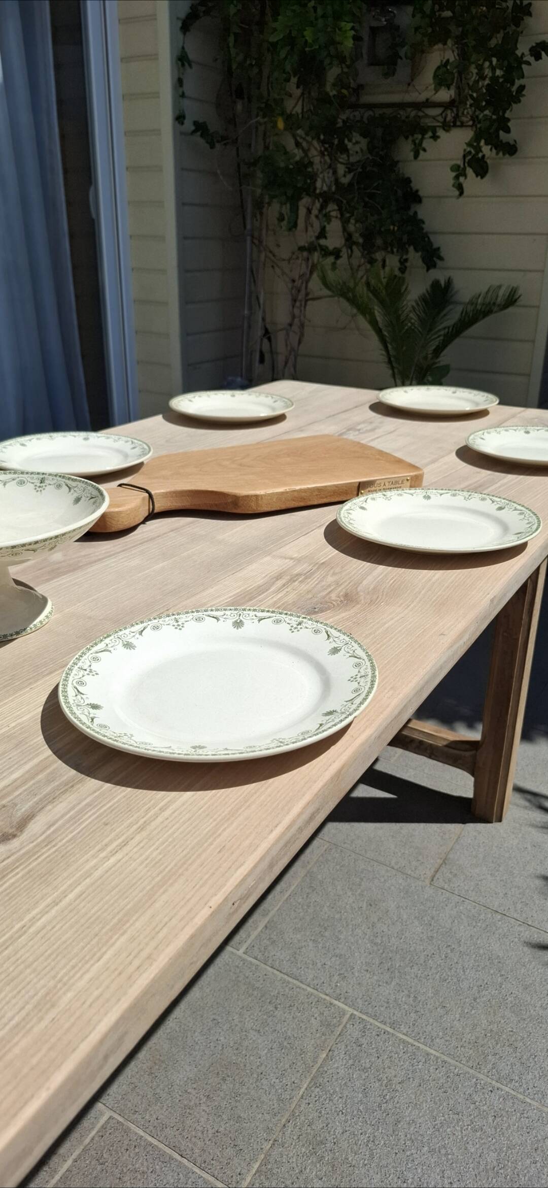 Large renovated old farmhouse table