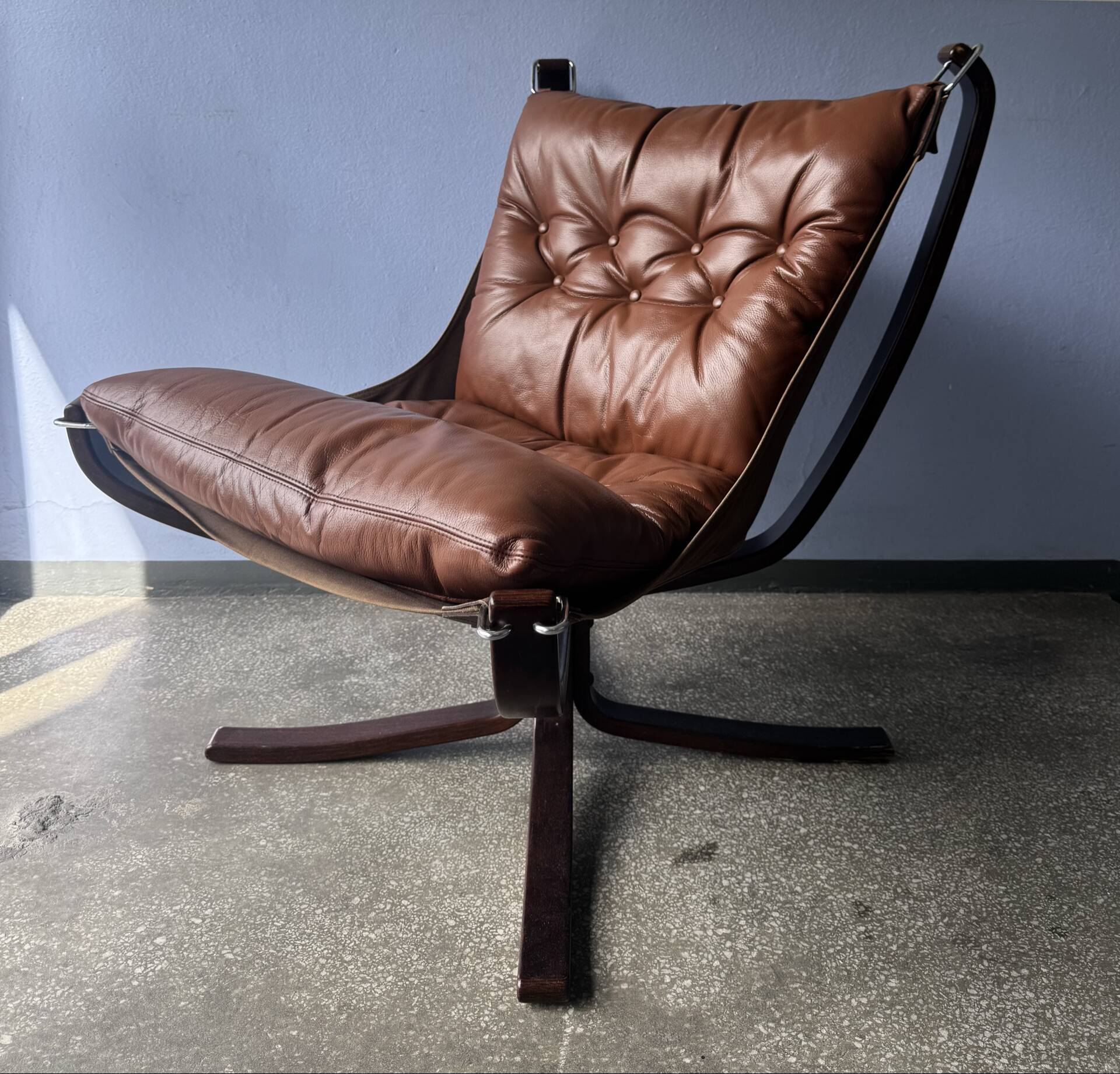 Vintage Scandinavian Falcon lounge chair by Sigurd Ressel, 1970.