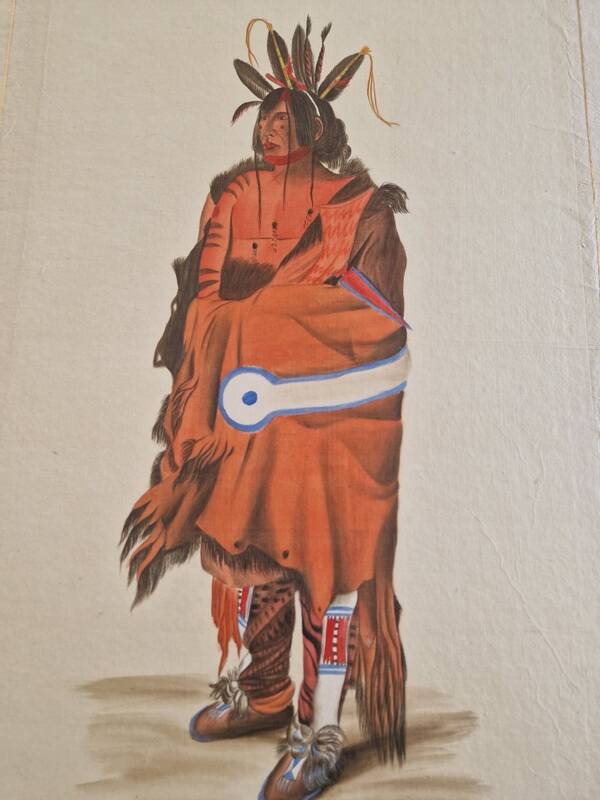 La Roche Laffitte (Born in 1943) - Watercolour drawing on silk - Warrior