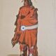 La Roche Laffitte (Born in 1943) - Watercolour drawing on silk - Warrior