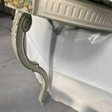 Console murale de style Louis XVI en bois laqué XX siècle