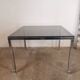 Table basse chromée et verre 1970 style Néoclassique