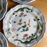 gien - bird of paradise - 4 plates