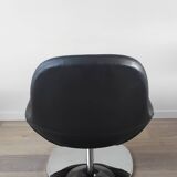 Pair of Tirup Ikea leather armchairs