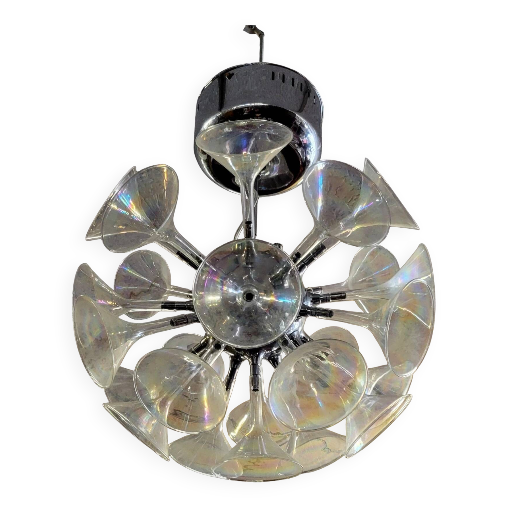 According to Goffredo Reggiani: trumpet chandelier or champagne flute