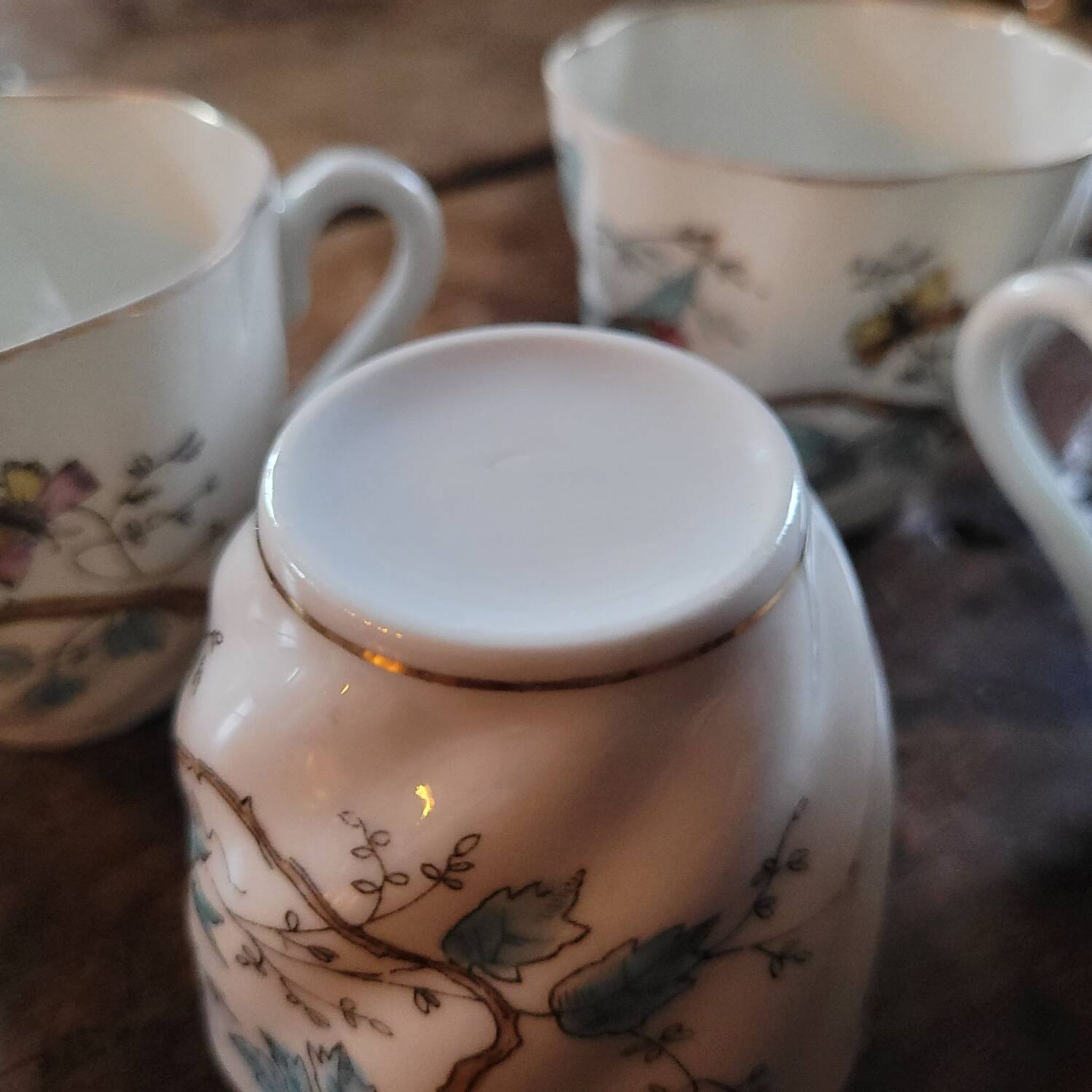 Four antique cups – late 19th century, circa 1880–1900