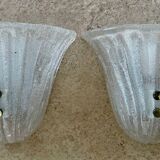 Paire d’appliques en verre de Murano