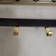 Gold-plated aluminum coat rack and cloakroom, 1960-70