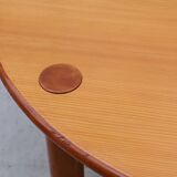 Modernist Pine Dining Table, 1970s