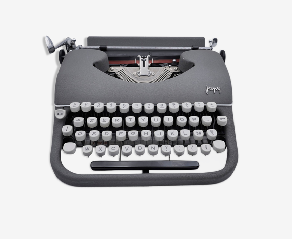 Typewriter japy reporter vintage gray revised ribbon new