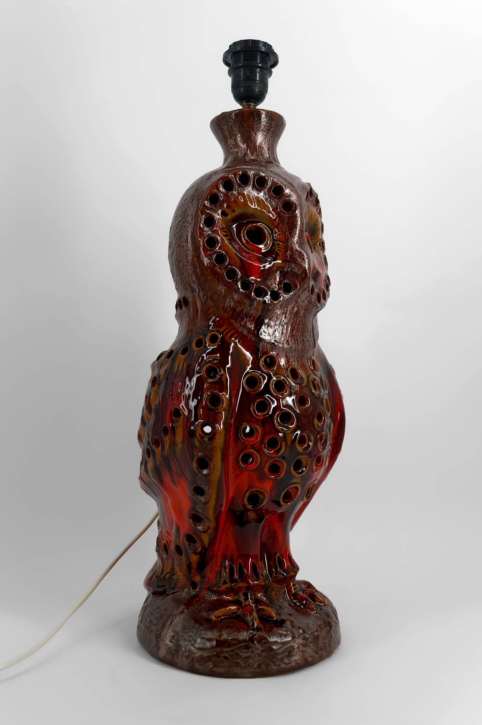 Important "Owl" lamp in ceramic – Walter Gerhards