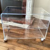 Design table in Hyalo plexiglass