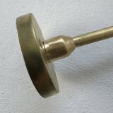 Ancienne lampe potence en laiton et opaline