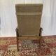 Vintage reclining armchair in wood and fabric – 1960s/70s