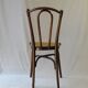 Chaise bistrot  Thonet N°118 pieds compas 1895, cannée