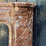 Louis XV style fireplace in Rance marble