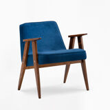 366 armchair / indigo velor