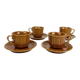 Coffee cups Tognana caramel 70s