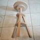 Raw wood furniture stool