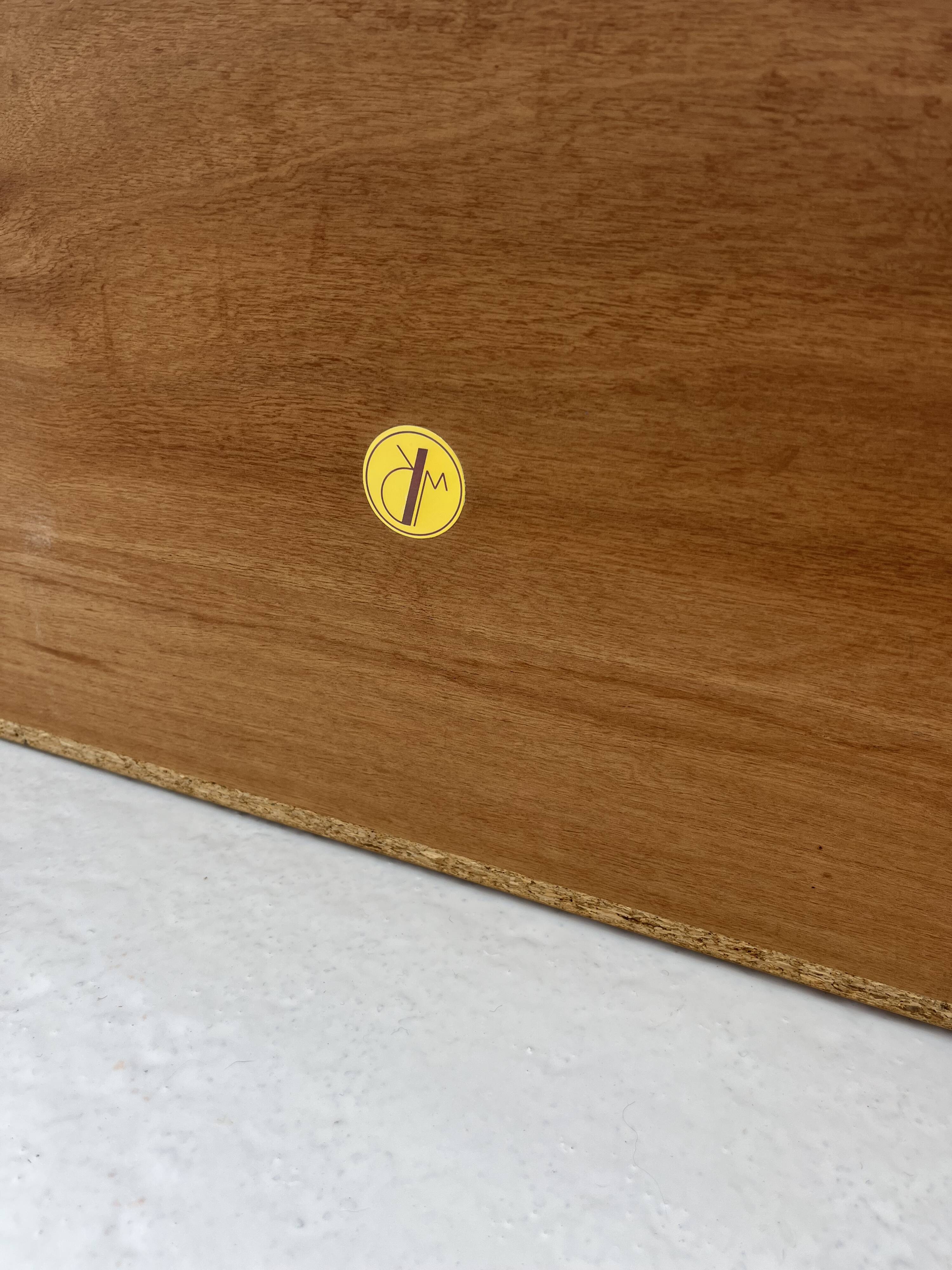 Grande étagère murale flottante en teck attribuée à Walter Wirtz pour Wilhe