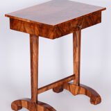 Biedermeier side table, restored, walnut, austria, 1820s