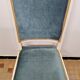 Chaise Style Louis XVI En bois Et Velours Bleu