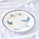 19th century round dish iron earth birds Choisy-le-Roi HB & C