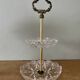 Servant or vintage jewelry holder in glass and brass