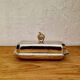 Vintage silver plated butter dish