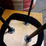 Tabouret tripode "moumoute"