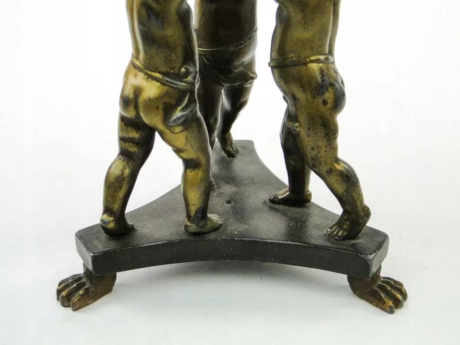 R8X Large figurative platter with cherubs in Art Nouveau style