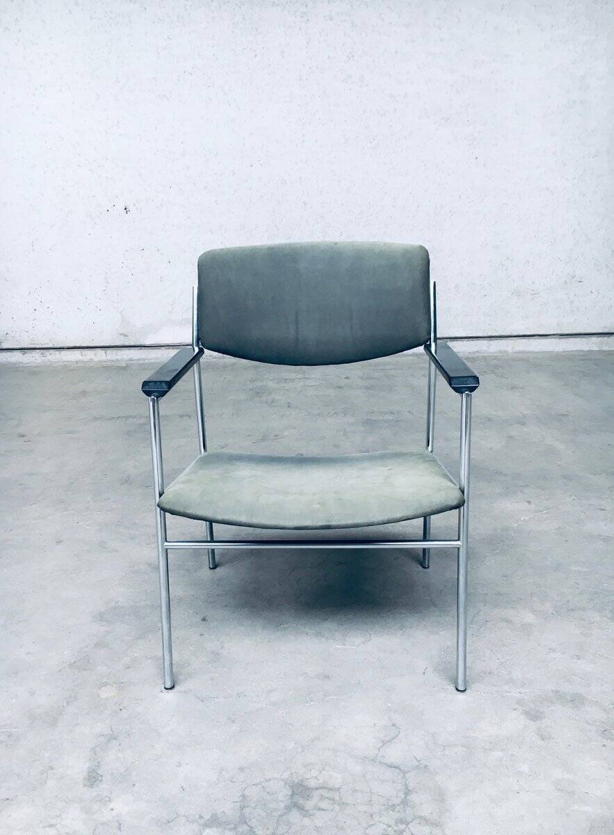 Mid-Century Modern Armchair by Gijs Van Der Sluis, Netherlands, 1960s