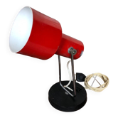 Old Articulated Lamp 70's Metal Red Black & Chrome Vintage