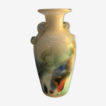 Vase pâte de verre style Murano